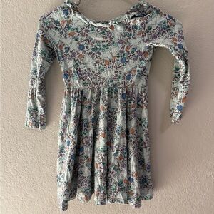 Tea Collection Girls Floral Butterfly Print Dress Size 7